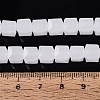 Imitation Jade Glass Beads Strands GLAA-R041-8x8mm-B01-4