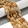 Natural Topaz Jade Beads Strands G-P497-01E-12-2