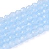 Imitation Jade Glass Beads Strands GLAA-T028-4mm-11F-1