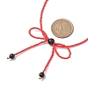 Glass Seed Pendants Necklaces for Women NJEW-MZ00031-03-3