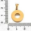 Golden 304 Stainless Steel Pendants STAS-K300-01G-O-3