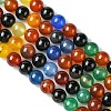 Natural Agate Beads Strands X-G-F417-05-8mm-3