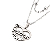 Stainless Steel Pendants Necklaces LS-NJEW-U003-01E-P-1