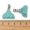 Synthetic Turquoise Pendants G-Z067-01P-04-3