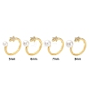 Star Brass Micro Pave Clear Cubic Zirconia Cuff Cup Peg Ring Settings KK-NH0007-10G-4