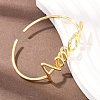 Amour Brass Open Cuff Bangles BJEW-F528-03G-2