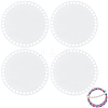 4Pcs Flat Round Acrylic Sheet MACR-CP0001-01A-1