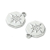 Tarnish Resistant 304 Stainless Steel Pendant Rhinestone Settings STAS-L269-067P-3