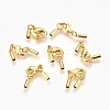 Rack Plating Eco-Friendly Brass Lobster Claw Clasps KK-M154-50G-A-RS-1