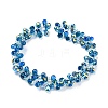 Electroplate Transparent Glass Beads Strands EGLA-P052-01A-AB05-2