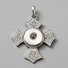 Alloy Rhinestone Hang Snap Base Pendants FIND-WH0145-68A-1