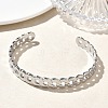 304 Stainless Steel Cuff Bangles BJEW-A160-03P-3