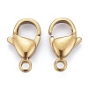 Ion Plating(IP) 304 Stainless Steel Lobster Claw Clasps LS-STAS-H353-D-02G-2