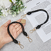2Pcs Glass Rhinestone Rubber Cord Bag Handles FIND-PH0059-68D-3