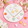 Acrylic Heart Pendants PALLOY-PH01691-5