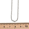 Tarnish Resistant Unisex Classic Plain 304 Stainless Steel Mens Womens Cable Chain Necklaces STAS-O037-83P-3
