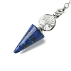 Natural Dyed Lapis Lazuli Cone Dowsing Pendulum Big Pendants G-C114-02P-15-3