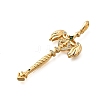 Brass Micro Pave Cubic Zirconia Big Pendants X1-KK-B147-04G-11-2