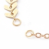 304 Stainless Steel Cobs Chains & Brass Cable Chains Bracelet Makings AJEW-JB00928-2