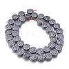 Non-magnetic Synthetic Hematite Bead Strands G-I208-12F-A-1