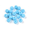 Opaque Solid Color Glass Beads GLAA-N007-4mm-A02-1