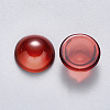 Transparent Spray Painted Glass Cabochons GLAA-S190-013B-D02-2