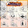 36Pcs 9 Styles Alloy Pendants FIND-YW0006-92-3