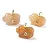 Natural Topaz Jade Carved Pendants GG-CBA105B-03D-G-1