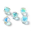 Two Tone UV Plating Rainbow Iridescent Acrylic Beads LS-TACR-D010-02A-1