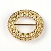Flat Round Alloy Rhinestone Buckles PALLOY-WH0086-37-2