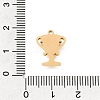 304 Stainless Steel Rhinestone Pendants STAS-E531-12G-3