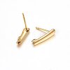 Ion Plating(IP) 304 Stainless Steel Stud Earring Findings LS-STAS-H467-05G-2