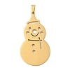 Christmas Theme 304 Stainless Steel Pendants STAS-Q005-01G-03-1