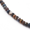 Rondelle Natural Pietersite Beaded Necklaces NJEW-JN03404-06-2