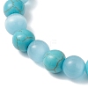 2Pcs Natural Howlite & Synthetic Turquoise Beads Stretch Bracelets BJEW-JB13286-5