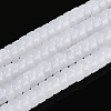 Imitation Jade Glass Beads Strands GLAA-N027-3x6mm-01-1