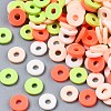 Handmade Polymer Clay Beads Strands CLAY-R089-6mm-T02B-52-2