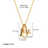 304 Stainless Steel Micro Pave Clear Cubic Zirconia Cowboy Boot and Star Pendant Necklaces FS-WGF88B1-04-1