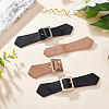 4Pcs 2 Colors Leather Sew on Toggle Buckles FIND-FG0001-90-5