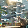 Halloween Bat Rainbow Prism Electrostatic Window Stickers PW-WG8A68C-01-3