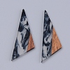 Resin & Walnut Wood Pendants X-RESI-R428-04-1