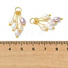 Electroplated Shell Pearl Pendants PALLOY-JF05645-3