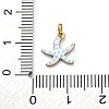 304 Stainless Steel Enamel Charms STAS-E550-40G-03-3