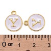 Golden Plated Alloy Charms LS-X-ENAM-S118-01Y-3