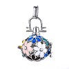 Rack Plating Brass Cage Pendants KK-Q402-10P-2A-1