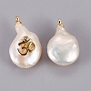 Natural Cultured Freshwater Pearl Pendants PEAR-F008-54G-2-2
