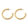 304 Stainless Steel Twist C-Shaped Stud Earrings EJEW-V016-09G-02-4