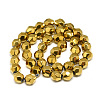 Electroplate Non-magnetic Synthetic Hematite Beads G-T061-32B-2