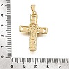 Brass Micro Pave Clear Cubic Zirconia Pendants CU-CBA4BAF-08G-3