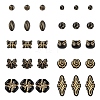 200Pcs 10 Styles UV Plating Acrylic Beads MACR-YW0004-15-2